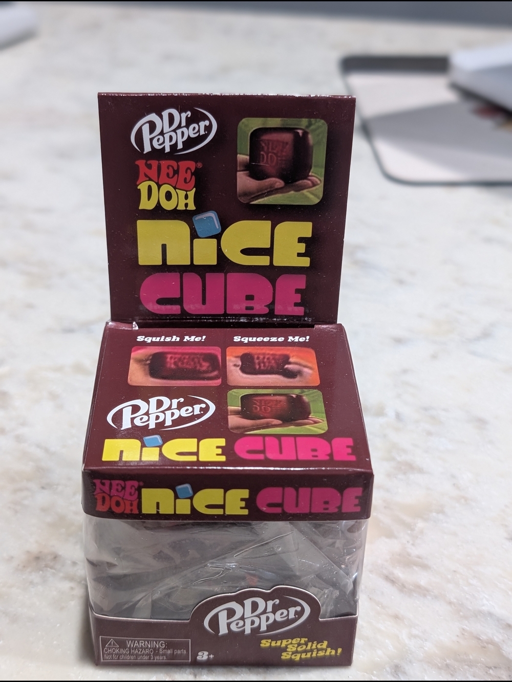 NeeDoh Nice Cube - Brown Squishy Toy
